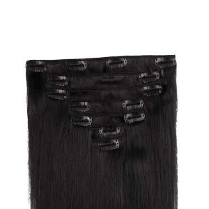 Clip in Vlasy 60cm 160g Extra Cierna 01-0